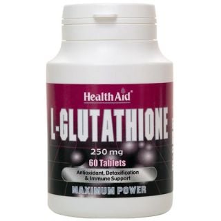 Health Aid L-Glutathione 250mg 60tabs Συμπλήρωμα Διατροφής για Αποτοξίνωση & Ενίσχυση Επιπέδων Ενέργειας