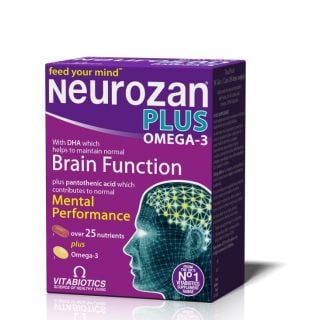 Vitabiotics Neurozan Plus Omega 3 56κάψουλες Ενίσχυση Εγκεφαλικής Λειτουργίας