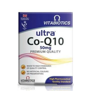 Vitabiotics Ultra Co-Q10 Συμπλήρωμα Διατροφής Συνένζυμου Q10 50mg 60ταμπλέτες