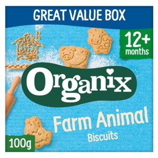 Organix Farm Animal Μπισκότα σε Σχήμα Ζωάκια 12+Μηνών 100gr