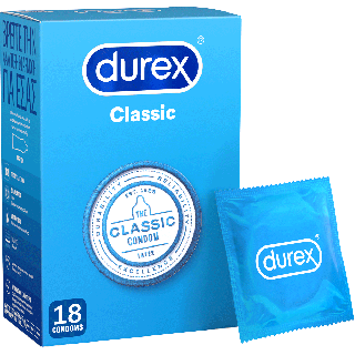 Durex Classic Προφυλακτικό 18 τεμάχια