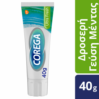 Corega 3D Hold Ultra Fresh 40gr Στερεωτική Κρέμα Οδοντοστοιχιών