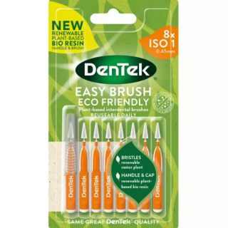 DenΤek ECO Easy Brush 0.45mm Πορτοκαλί Μεσοδόντια Βουρτσάκια με Λαβή 8 τμχ