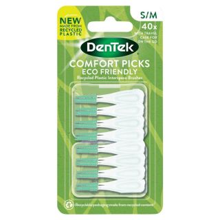 DenTek Interdental Toothpicks S/M Οδοντογλυφίδες με Θήκη Ταξιδιού 40pcs