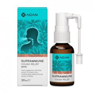 Agan Suprammune Cough RLF Spray 30ml Φυτικό Spray για την Ανακούφιση από τον Ξηρό & Ερεθιστικό Βήχα