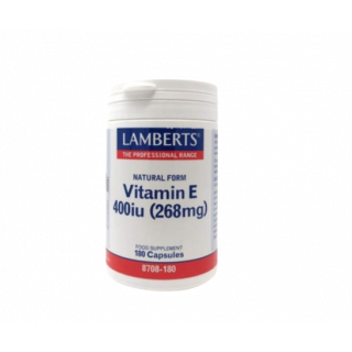 Lamberts Vitamin E 400IU Natural 180 Caps Βιταμίνη E
