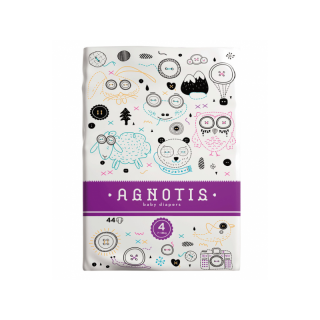 Agnotis Baby Diapers No4 (7-18kg) 44 Items