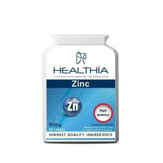 Healthia Zinc 50mg 90ταμπλέτες Συμπλήρωμα Διατροφής Κιτρικού Ψευδαργύρου