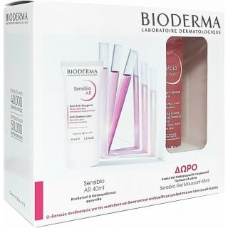 Bioderma Sensibio AR Kαταπραϋντική Κρέμα για το Ευαίσθητο Δέρμα 40ml & Δώρο Sensibio Gel Moussant Καταπραϋντικό Τζελ Καθαρισμού για Ευαίσθητες Επιδερμίδες 45ml