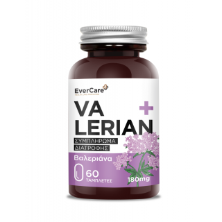 Evercare Valerian 180mg 60 κάψουλες Βαλεριάνα