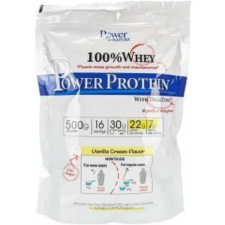 Power Health 100% Whey Power Protein Vanilla Cream Flavor 500gr Πρωτεΐνη Ορού Γάλακτος με Γεύση Βανίλια