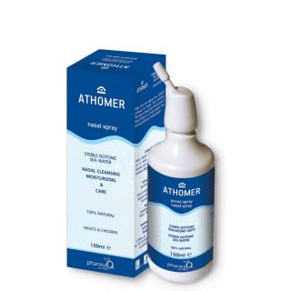 PharmaQ Athomer Nasal Spray 150ml Ισότονο Διάλυμα Θαλασσινού Νερού για Καθαρισμό Ρινικών Κοιλοτήτων