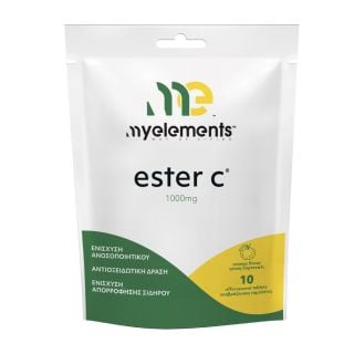 My Elements Ester-C 1000mg Συμπλήρωμα Διατροφής με Βιταμίνη C 10 Αναβράζοντα Δισκία