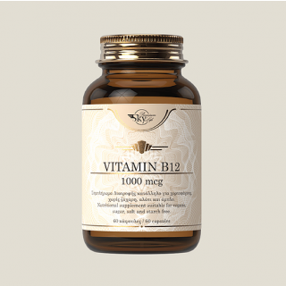 Sky Premium Life Vitamin B12 1000mcg 60 Caps Συμπλήρωμα Διατροφής με Βιταμίνη Β12 & Φολικό Οξύ