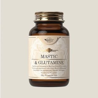 Sky Premium Life Mastic & Glutamine 60 Caps Συμπλήρωμα Διατροφής για τη Φυσιολογική Λειτουργία του Γαστροπεπτικού Συστήματος
