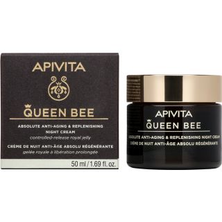 Apivita Queen Bee Νέα Κρέμα Νύχτας Απόλυτης Αντιγήρανσης & Εντατικής Θρέψης 50ml