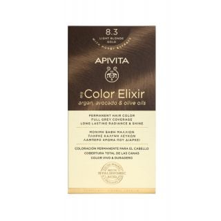 Apivita My Color Elixir Hair Color 8.3 Light Blonde Gold - Ξανθό Ανοιχτό Χρυσό