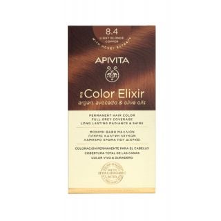Apivita My Color Elixir Hair Color 8.4 Light Blonde Copper - Ξανθό Ανοιχτό Χάλκινο