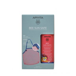 Apivita Promo Bee Sun Safe Hydra Sun Kids Lotion SPF50 Παιδικό Αντηλιακό Σπρέι 200ml & Δώρο Παιδική Τσάντα Θαλάσσης 1τμχ