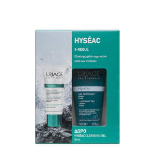 Uriage Promo Hyseac with 3-Regul Global Skincare Κρέμα κατά των Ατελειών 40ml & Δώρο Gel Προσώπου Σώματος για Βαθύ Καθαρισμό 50ml