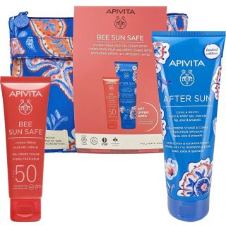 Apivita Promo Bee Sun Safe Hydra Fresh Face Gel-Cream Spf50 50ml + After Sun Cool & Sooth Gel-Cream 100ml