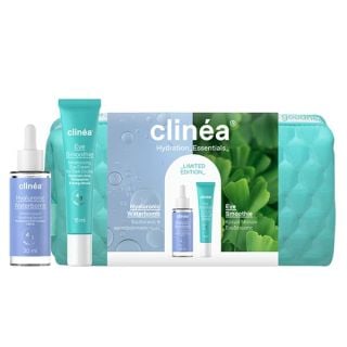 Clinea Promo Hydration Essentials: Hyaluronic Waterbomb Serum 30ml & Smoothie Eye Cream 15ml