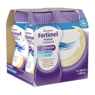 Nutricia Fortimel Extra Vanilla Υπερπρωτεϊνικό Ρόφημα Mε Γεύση Βανίλια, 4 X 200ml