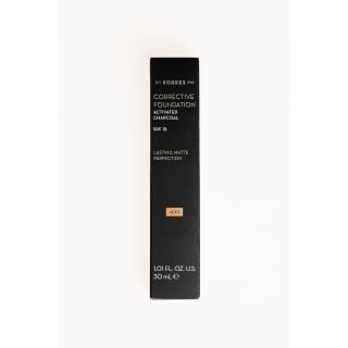 Korres Corrective Foundation Activated Charcoal ACF3 Spf15 30ml Διορθωτικό make-up με Ενεργό Άνθρακα