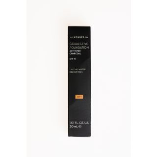 Korres Corrective Foundation Activated Charcoal ACF4 Spf15 30ml Διορθωτικό make-up με Ενεργό Άνθρακα