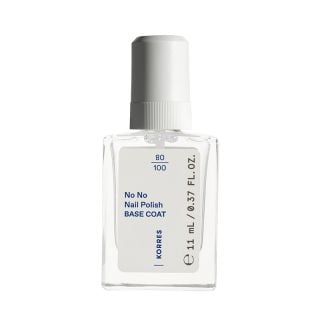 Korres No No Nail Polish Base Coat 11ml Διαφανής Βάση Νυχιών