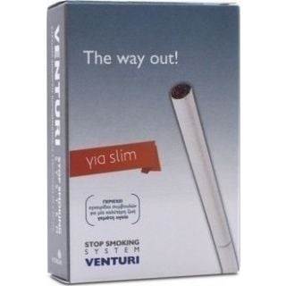 Venturi Stop Smoking System Slim 4τμχ Επαναστατικό Σύστημα Σταδιακής Διακοπής Καπνίσματος για Slim Τσιγάρα