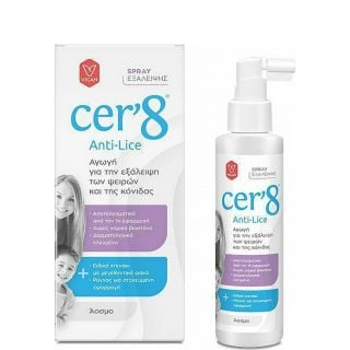 Vican Cer'8 Anti Lice Spray Αγωγή Εξάλειψης Ψειρών & Κόνιδας 125ml