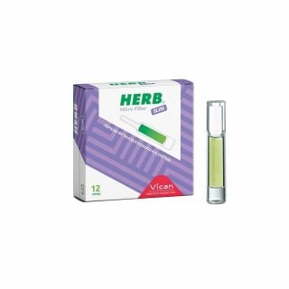 Vican Herb Micro Filter Slim 12τεμ. Πίπες για Slim Τσιγάρο με Φίλτρο από Φυτικά Εκχυλίσματα & Ένζυμα