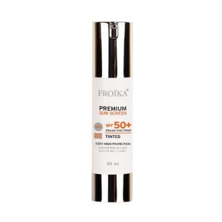 Froika Premium Sunscreen Tinted SPF50 50ml Αντιηλιακή Κρέμα Προσώπου με Χρώμα