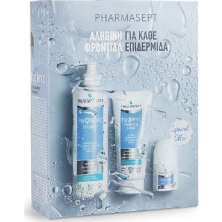 Pharmasept Hygienic Promo Pack Αφρόλουτρο 500ml & Απολεπιστική Κρέμα 200ml & Roll-On Αποσμητικό 50ml