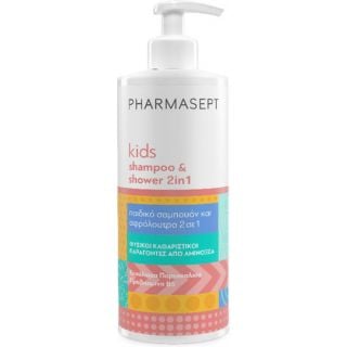 Pharmasept Kids Shampoo & Shower 2in1 Gentle Apple-Scented Wash for Hair, Body & Face 500ml