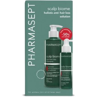 Pharmasept Promo Scalp Biome Holistic Σαμπουάν Κατά της Τριχόπτωσης 400ml & Ορός Κατά της Τριχόπτωσης 100ml