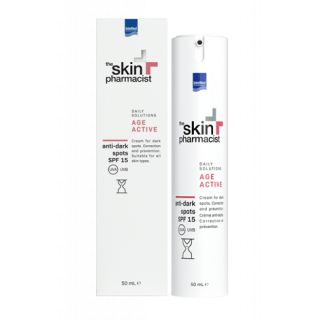 Intermed The Skin Pharmacist Αge Active Αnti-dark Σpots SPF15 50ml Κρέμα για Διόρθωση & Πρόληψη Δυσχρωμιών