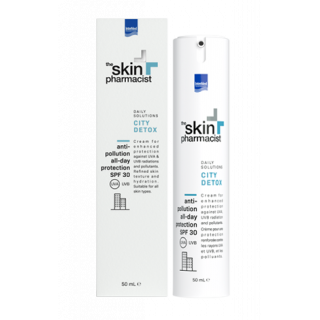 Intermed The Skin Pharmacist CITY DETOX Anti-pollution all day Protection Cream SPF 30 50ml Κρέμα Προστασίας από Ακτινοβολίες UVA, UVB & τους Ρύπους