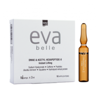 Intermed Eva Belle DMAE & Acetyl Hexapeptide-8 για Άμεση Σύσφιξη & Αντιρυτιδική Δράση Αμπούλες 5x2ml