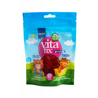 Intermed Vitafix Multi & Probio Gummies 60τμχ Ζελεδάκια με Γεύση Φράουλα σε Σακκουλάκι