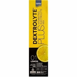 Intermed Dextrolyte Plus Hydrating Electrolyte Mix Lemon Flavored 20eff.Tabs Συμπλήρωμα Διατροφής Για Ενυδάτωση & Αναπλήρωση Ηλεκτρολυτών