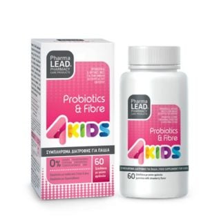 Pharmalead 4Kids Probiotics & Fibre με Γεύση Φράουλα για Παιδιά 60ζελεδάκια