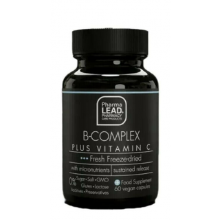 Pharmalead Black Range Σύμπλεγμα βιταμινών B Plus Βιταμίνη C 60κάψουλες