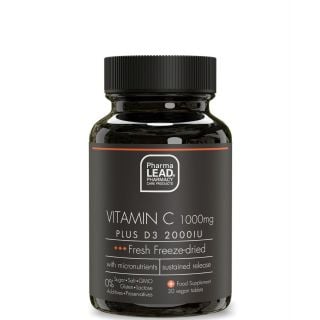 Pharmalead Black Range Βιταμίνη C 1000mg Plus D3 2000iu 30κάψουλες
