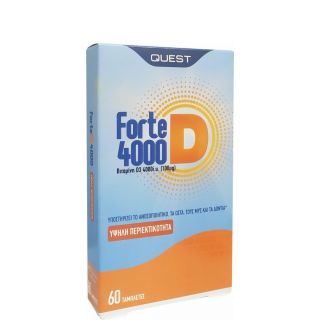 Quest Forte D3 4000iu 100mg Συμπλήρωμα Διατροφής Βιταμίνης D3 για το Ανοσοποιητικό 60ταμπλέτες