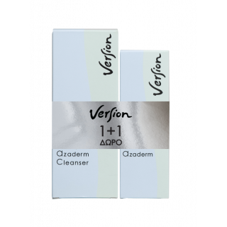 Version Promo Azaderm Cleanser Gel Καθημερινού Καθαρισμού Προσώπου και Σώματος για Δέρμα Λιπαρό 200ml & Δώρο Azaderm Cream 30ml Κρέμα για τη Θεραπεία Ήπιας, Φλεγμονώδους ή Ροδόχρου Ακμής