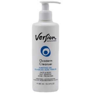 Version Azaderm Gel Cleanser 300ml Λεπτόρρευστο Gel Καθαρισμού για Πρόσωπο & Σώμα