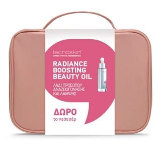 Tecnoskin Promo Radiance Boosting Beauty Oil Λάδι Προσώπου για Αναζωογόνηση & Λάμψη 30ml + Δώρο Νεσεσέρ