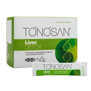 Uni-Pharma TONOSAN Liver DETOX 20 Sticks Με εκχυλίσματα γαϊδουράγκαθου & μπροκόλου, χολίνη, κουρκουμίνη & βιταμίνη C 